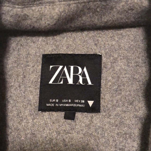 Zara Gray Shirt Jacket/ Shacket - Picture 2 of 4